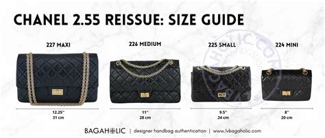 chanel 2.55 measurements|Chanel Classic Bag Size Comparison .